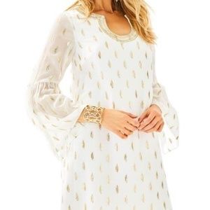 Lilly Pulitzer  NWT Size 4 Amory Silk Dress White